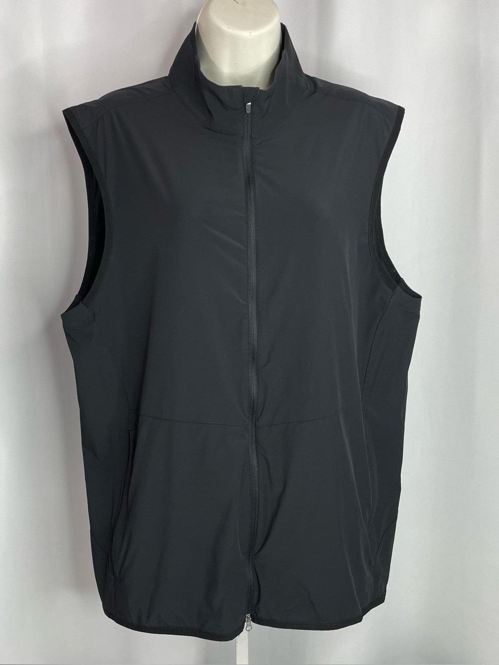 Dunning Golf Performance Stretch Full Zip Vest Black Men’s M